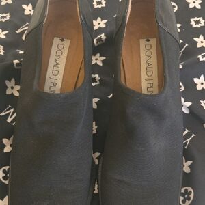 Donald Pliner Black Slip-On Shoes